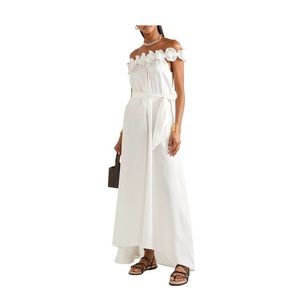 MIGUELINA Felicity silk and cotton maxi dress XS